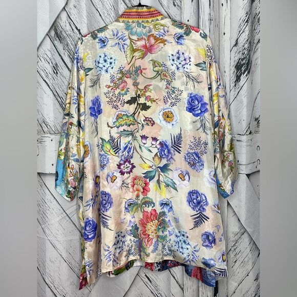 Johnny Was Silk Kimono Reversible XL - Picture 5 of 9